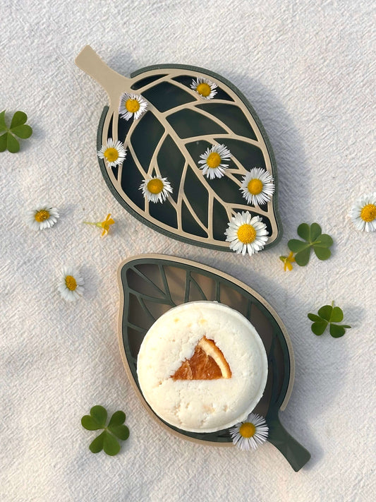 Poggia-solido Eco Celeste a forma di foglia