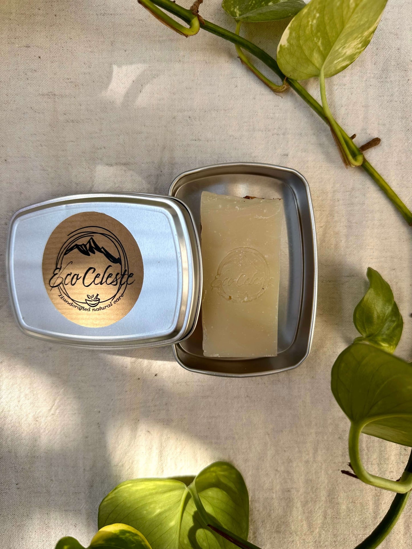 Scatolina porta sapone in alluminio (formato travel)