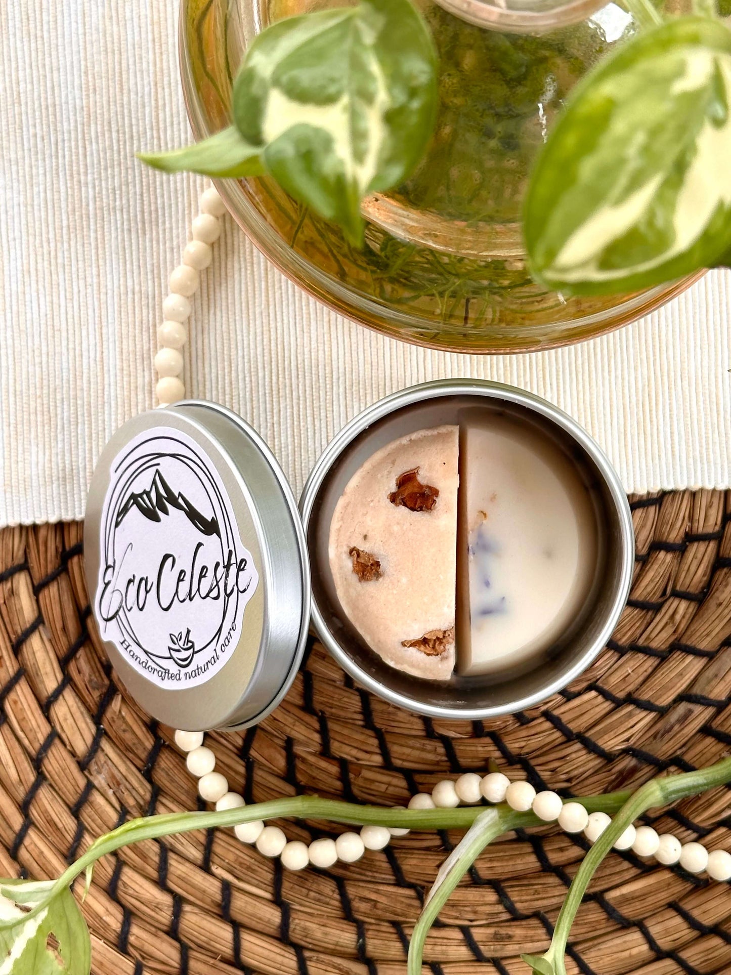 Porta shampoo & balsamo Eco Celeste da viaggio