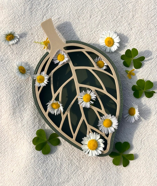 Poggia-solido Eco Celeste a forma di foglia