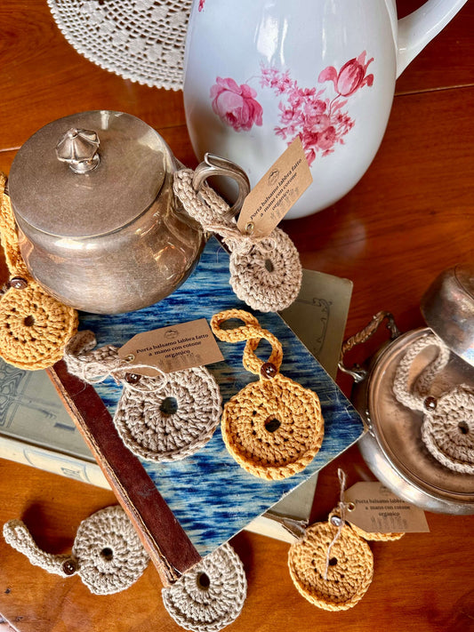 Porta Balsamo Labbra in Cotone Organico