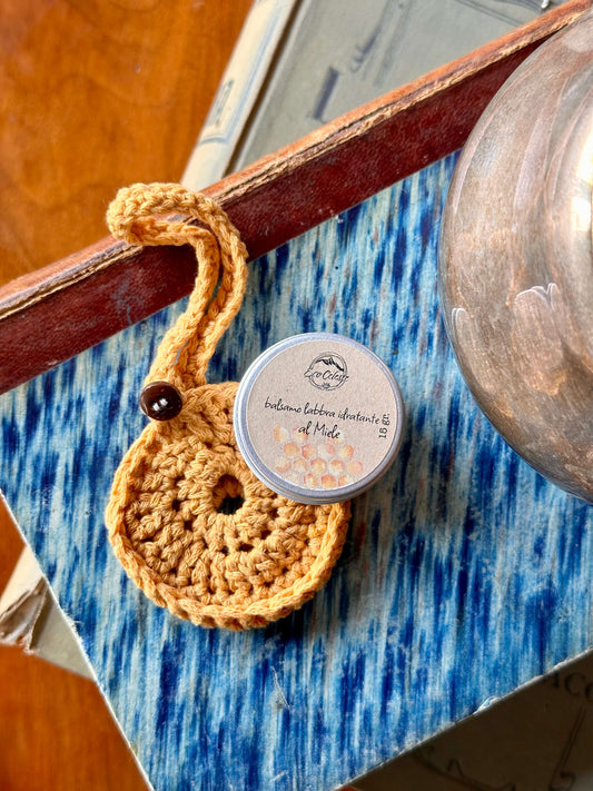 Porta Balsamo Labbra in Cotone Organico