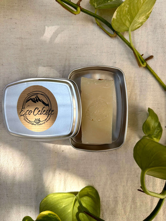 Scatolina porta sapone in alluminio (formato travel)